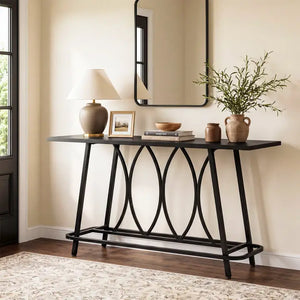 EXTENDING DINING TABLE IN PORCELAIN AND WALNUT WOOD 