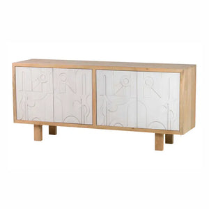Credenza in legno di mango marrone Janto 180x45x80 cm