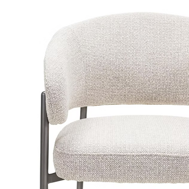 Sedia imbottita UMBRIA, beige/grigio