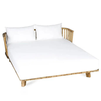 Il divano letto doppio Malawi - Bianco naturale