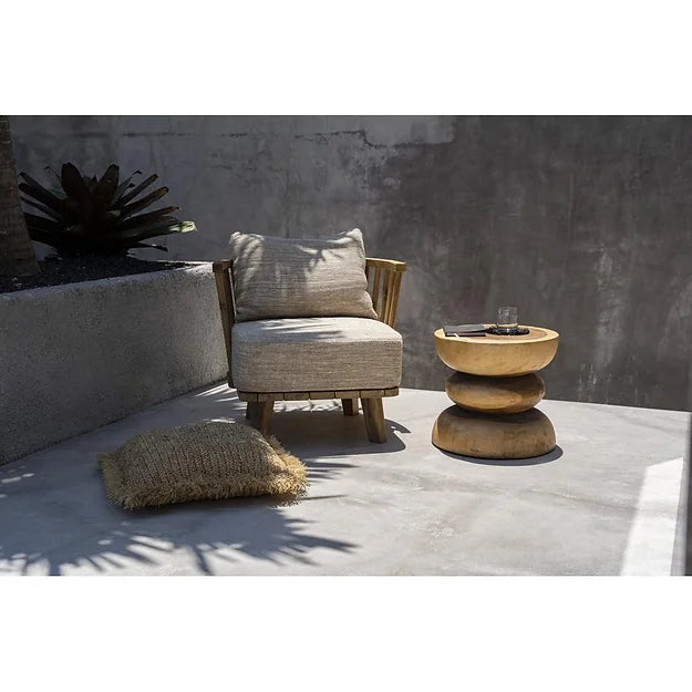 Malawi armchair - Natural beige for outdoors