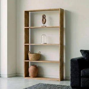 MESA DE COMEDOR EXTENSIBLE EN PORCELANATO Y MADERA DE NOGAL 