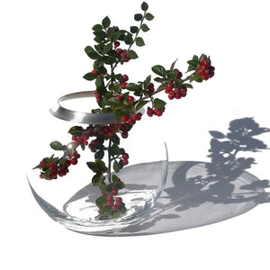 Vaso in cristallo | vaso a sfera di cristallo