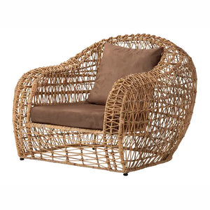 Poltrona in vimini naturale 120x110x90 cm