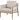 Poltrona in legno di frassino beige 77x74x72 cm