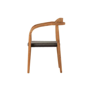 Sedia in teak naturale marrone 60x60x85 cm