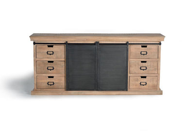 CREDENZA COMÓ IN LEGNO DI MANGO DI STILE INDUSTRIALE 6089
