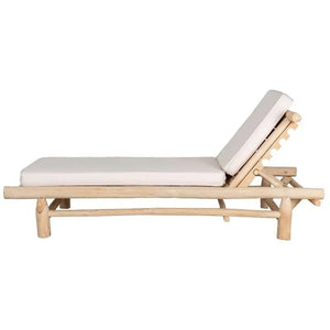 Lettino prendisole in teak luxury