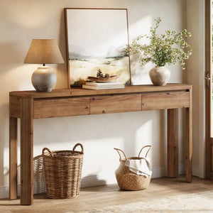 EXTENDING DINING TABLE IN PORCELAIN AND WALNUT WOOD 