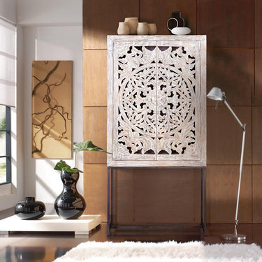 VETRINA IN LEGNO DI MANGO MYKONOS  6900