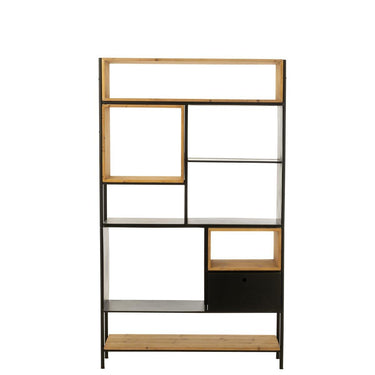 Mueble Tina Madera/Hierro Negro/Natural Grande