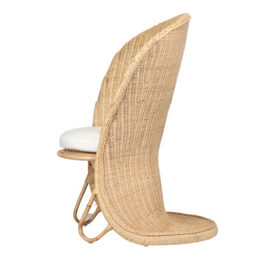 Poltrona in rattan naturale 96x95x140 cm