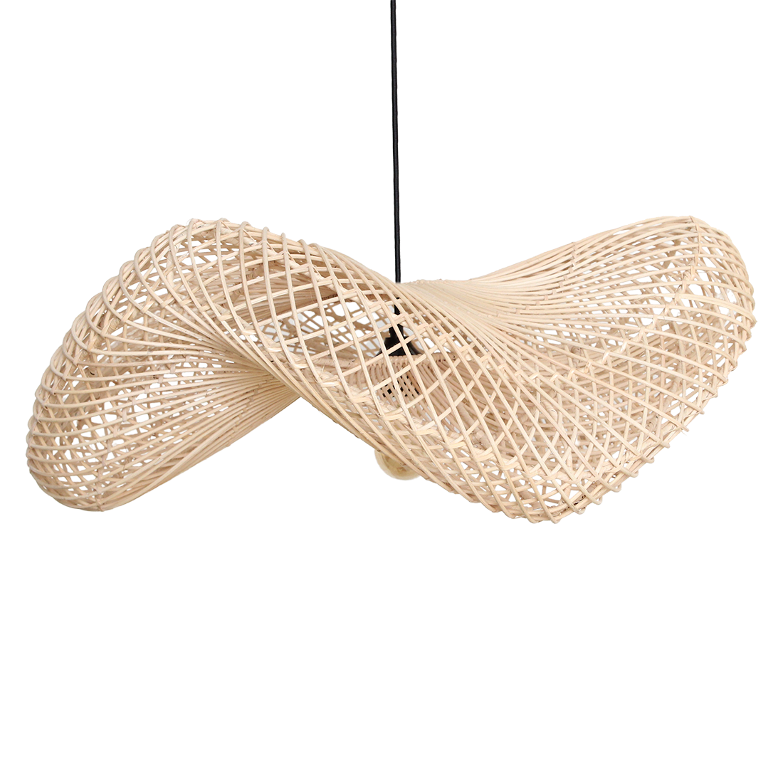 Lampada a sospensione Wave naturale grande