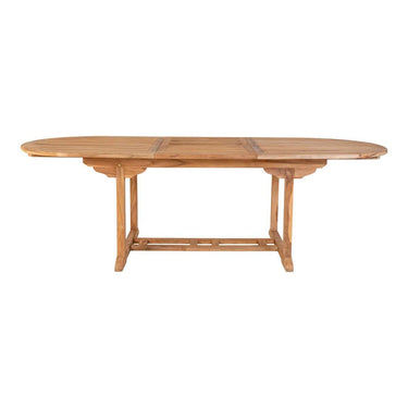 Tavolo da pranzo allungabile Salamanca - Tavolo da pranzo allungabile in legno di teak, natura, 180/240x90x75 cm