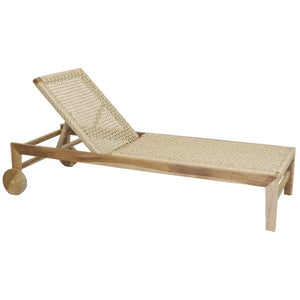 Chaise longue a giardino in teak