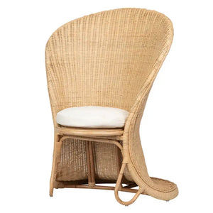 Poltrona in rattan naturale 96x95x140 cm