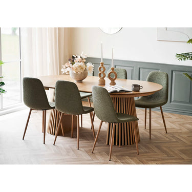 Set da pranzo Osaka e 6 sedie Stoccolma