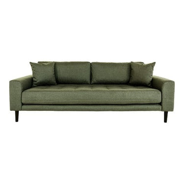 Divano Lido a 3 posti - Diversi colori,  gambe in legno naturale, 93x210x76 cm