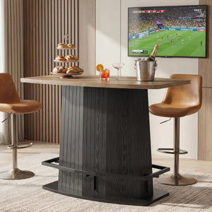 Tavolo da bar 47", industriale ad altezza bancone, tavolo da bar con