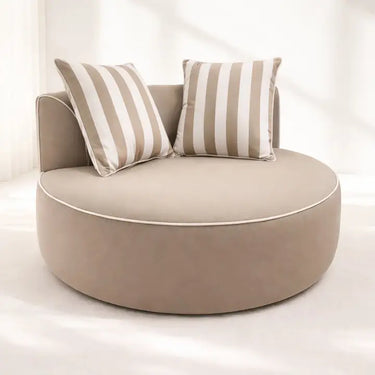 Conjunto de salón de jardín 5 piezas Aruba + rincón (cojines incluidos) - Blanco - Teca