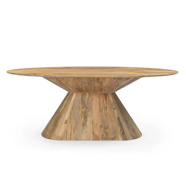 Tavolo da pranzo in legno Mindi marrone 200x100x76 cm #2