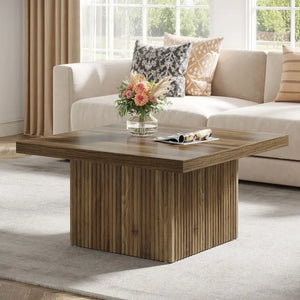 EXTENDING DINING TABLE IN PORCELAIN AND WALNUT WOOD 