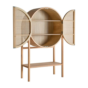 Credenzina a staffa, realizzato in legno di pino, in colore naturale