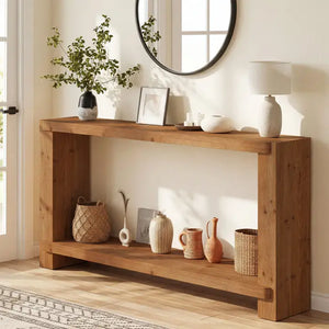 EXTENDING DINING TABLE IN PORCELAIN AND WALNUT WOOD 