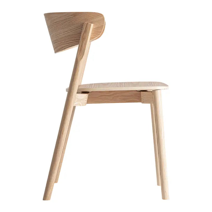 Set di 2 sedie in legno marrone