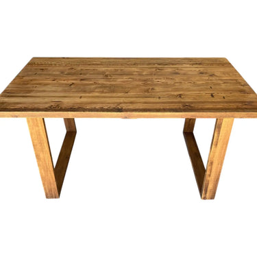 EXTENDING DINING TABLE IN PORCELAIN AND WALNUT WOOD 