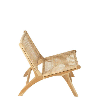 Silla J-Line Tela - madera - natural 