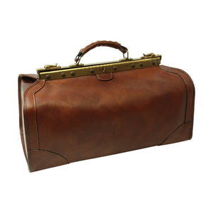 Borsa in pelle "Old America" (grande) - Marrone
