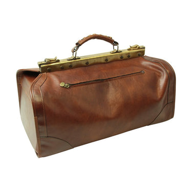 Borsa in pelle "Old America" (grande) - Marrone