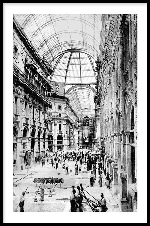 Poster Galleria Vittorio Emanuele lV Milan
