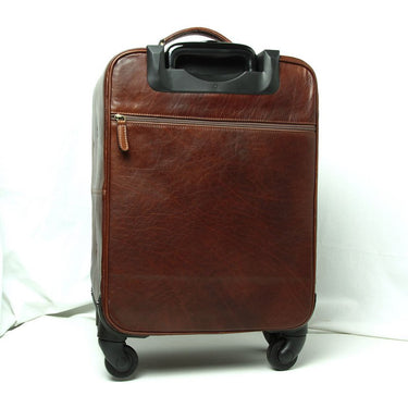 Trolley in pelle - marrone