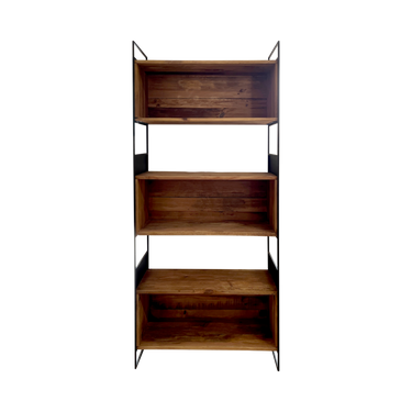 Libreria legno e ferro 90 x 36 x 190 h cm