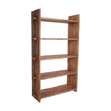 Libreria 5 ripiani in legno riciclato