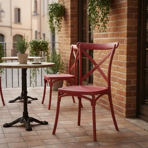 PITAGORA - SEDIA RUSTICA CON SCHIENALE X IN PP