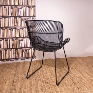 POLTRONA DA TAVOLO NERA ESTERNO 74X66.5X82.5CM