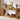 EXTENDING DINING TABLE IN PORCELAIN AND WALNUT WOOD 