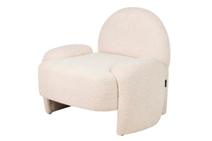 POLTRONA BOUCLE BEIGE ZENITH 89X80X74 CM