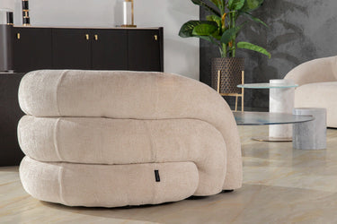 POLTRONA CINIGLIA BEIGE FLUX100X89X60 CM