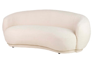 DIVANO BOUCLE BEIGE LUNA 191X93X73 CM