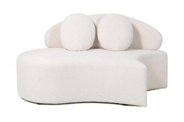 DIVANO BEIGE CHENILLE MODULARE SOFA da 1 a 3 elementi