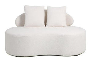 DIVANO BEIGE CHENILLE MODULARE SOFA da 1 a 3 elementi
