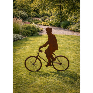 Fioriera ciclisti in giardino 2 pz