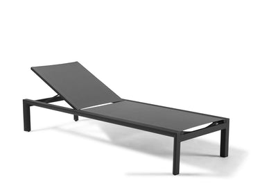 Lettino prendisole Vittorio in alluminio bianco textylene 3 colori