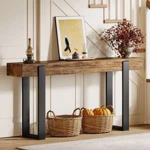 EXTENDING DINING TABLE IN PORCELAIN AND WALNUT WOOD 