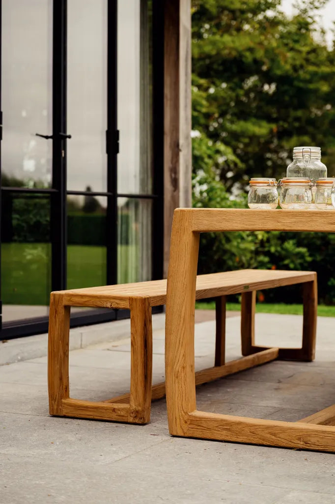 Panchina Manon 191x38 in teak riciclato