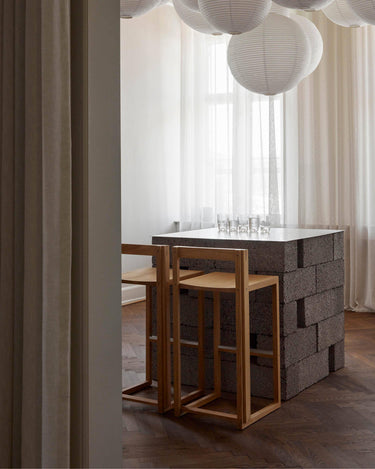 Sgabello in rovere - ELIARREDA